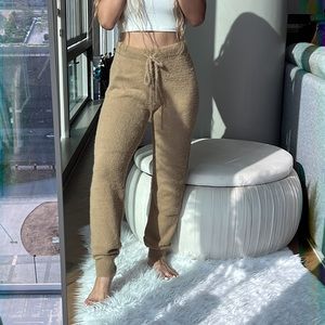 NWOT Fuzzy teddy bear lounge pants